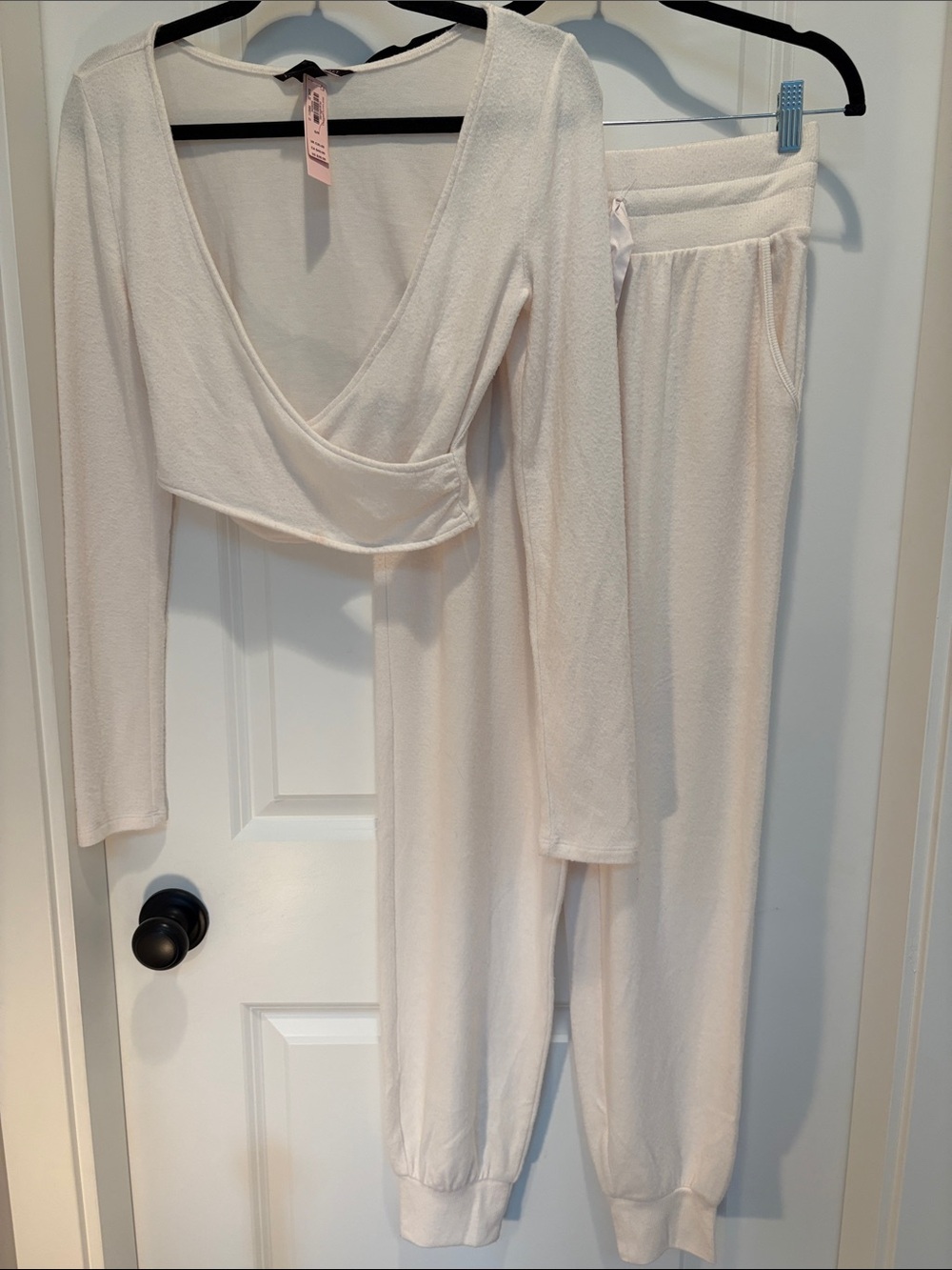 Victoria's Secret Cream Cozy Two-Piece Loungewear Set